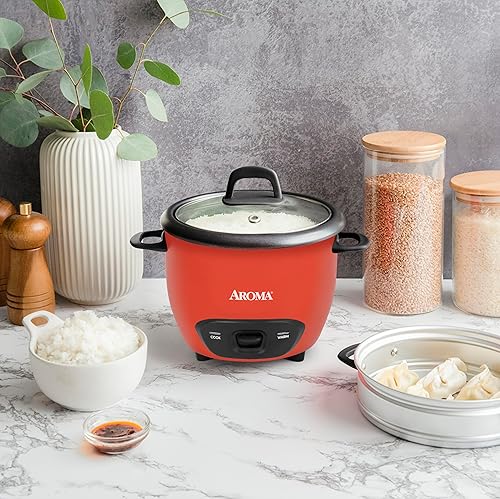 Vista 14 de Aroma, electrodomésticos ARC-363NG Cocedero de arroz de 6 tazas (cocinado), blanco, un solo toque, 3 no cocinado, 1.5 qt