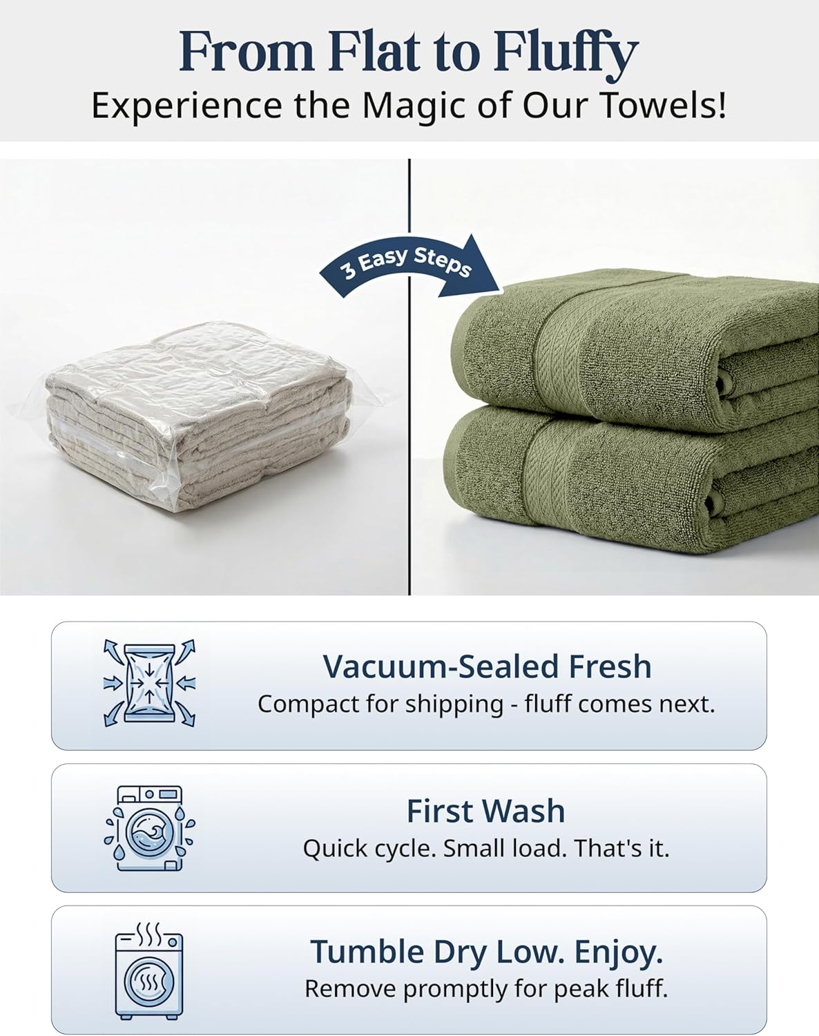 LANE LINEN Luxury Cotton Bath Towel Pack of 6 - Softer, Highly Absorbent & Durable - 2 Bath, 2 Wash cloths, 2 Hand Towels for Bathroom - Premium Look, Spa Quality, Solid Dyed Towels - Oil Green