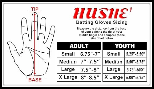 Miniatura 7 de Hushe' Guantes de bateo de sóftbol, guantes de bateo de béisbol con bandera de Estados Unidos, guantes de bateo de béisbol con bandera