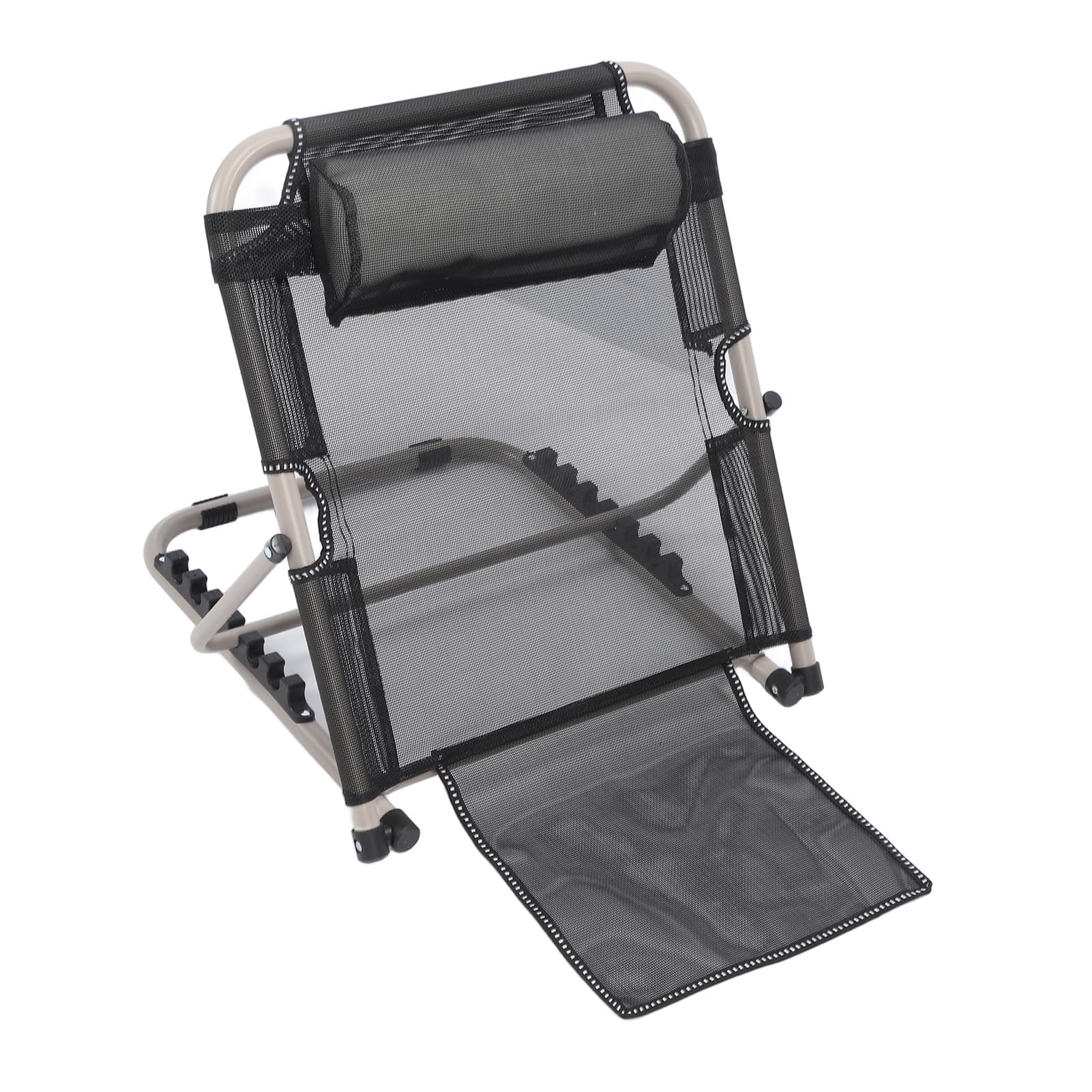 FILFEEL Dossier de lit relevable réglable avec oreiller, dossier de lit pliable pour la lecture et les soins aux patients – Robuste, angle de position réglable à 6 crans