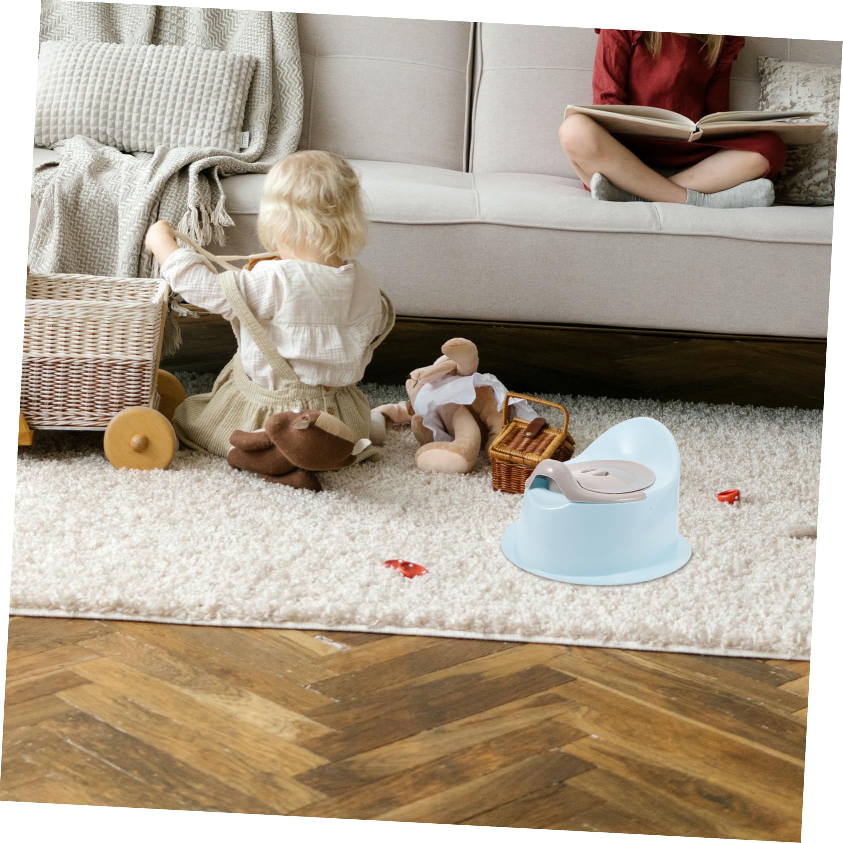 KONTONTY Travel Potty for Toddlers Toddler Potty Training Seat Sturdy Comfortable for Boys and Girls