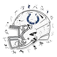 Iconic Puzzles - Casco Indianapolis Colts, Puzzle di Legno con licenza ufficiale NFL