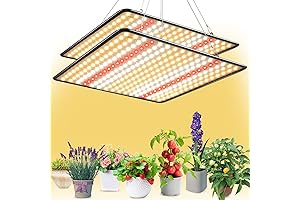 200 Watt Grow Light, 2-Pack 200W Grow Light for Seedlings to Bloom