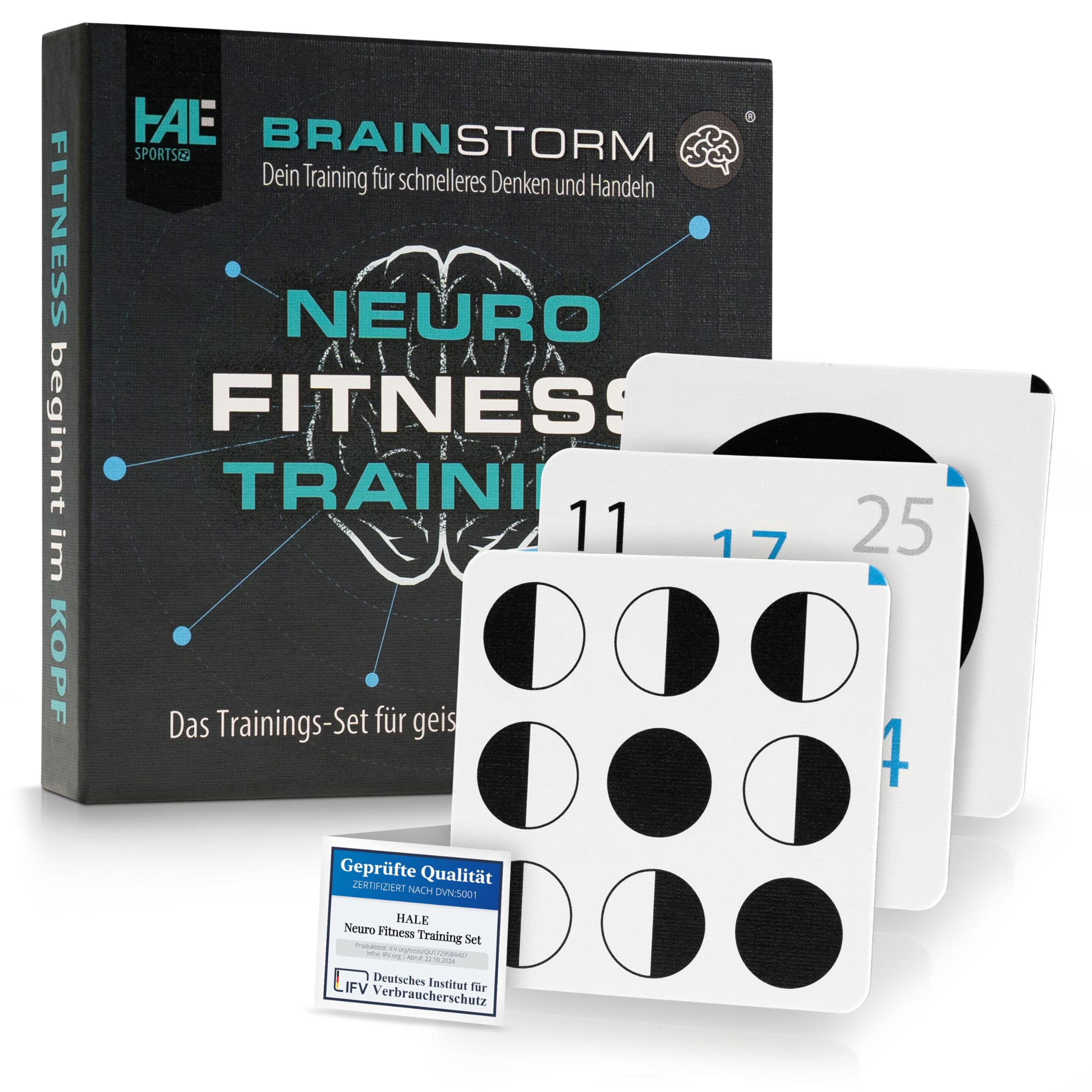 HALE | Neuro Fitness Training Set con Workbook – Il tuo set di allenamento per prestazioni mentali, pensiero e azione più rapidi