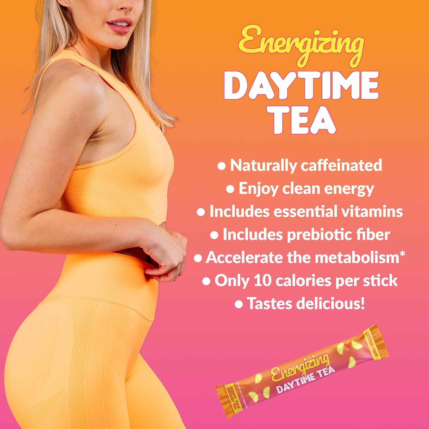 Skinny Teas Day & Night Kit – Energizing Daytime Tea (Citrus Mint) + Cleansing Evening Tea (Lemon Honey), Natural Energy + Digestive Cleanse Support, 28 Sticks Total