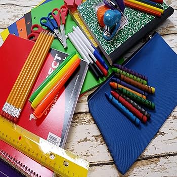 Amazon.co.jp: 20 Piece School Supplies for K-12 Kids - Back