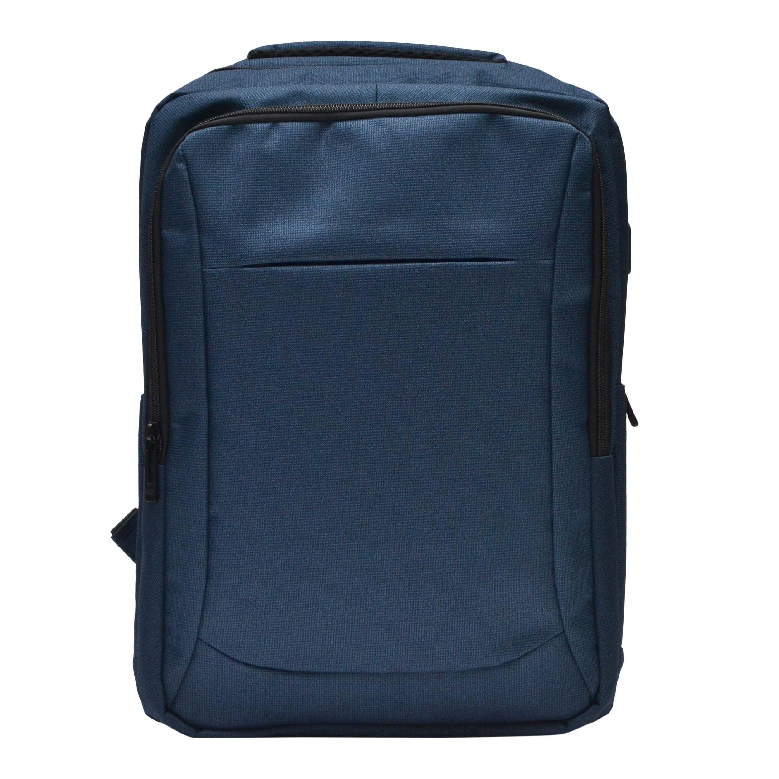 Nupouch Navy Blue Backpack for Travel - 17" x 12" Carry On Backpack for Women and Men, Water Repellent Airplane Backpack