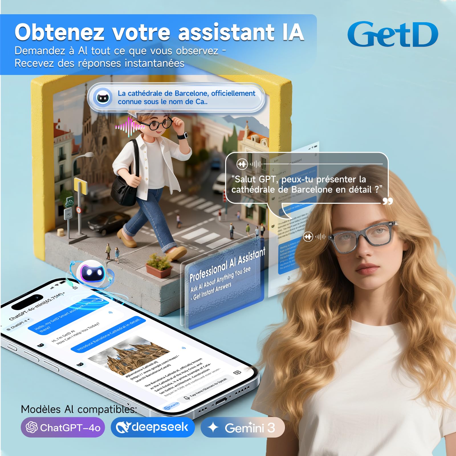 IA Glasses: occhiali intelligenti con ChatGPT, traduzione in tempo reale