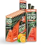 ZIG-ZAG Clementine Hemp Cones - Natural, Non-GMO, Pre Rolled, 2 Cones per Pack, 15 Pack Display, Prerolled