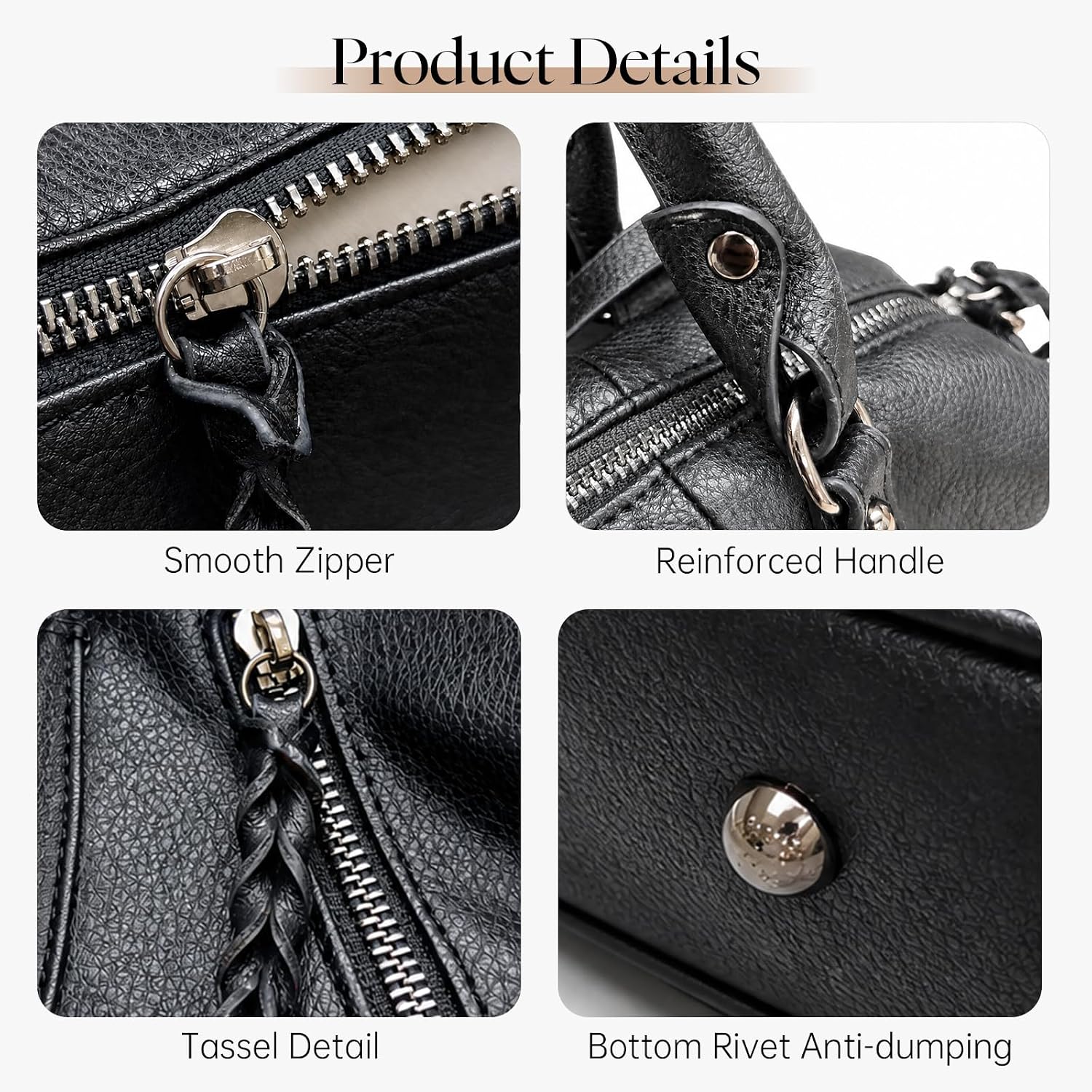 Mini City Tote Bag Vegan Tote Bags Women's Hobo Bags Purse Handbag Shoulder Bag with Adjustable Strap Crossbody Bag