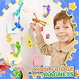 5PC Magnetic Robot Travel Toys for Kids Toddler Boys Sensory Fidget Toys Airplane Road Trip Car Travel Activities Essential Fridge Magnet Fidgets Classroom Must Have Gifts Toy for Boy 3 4 5 6 Year Old