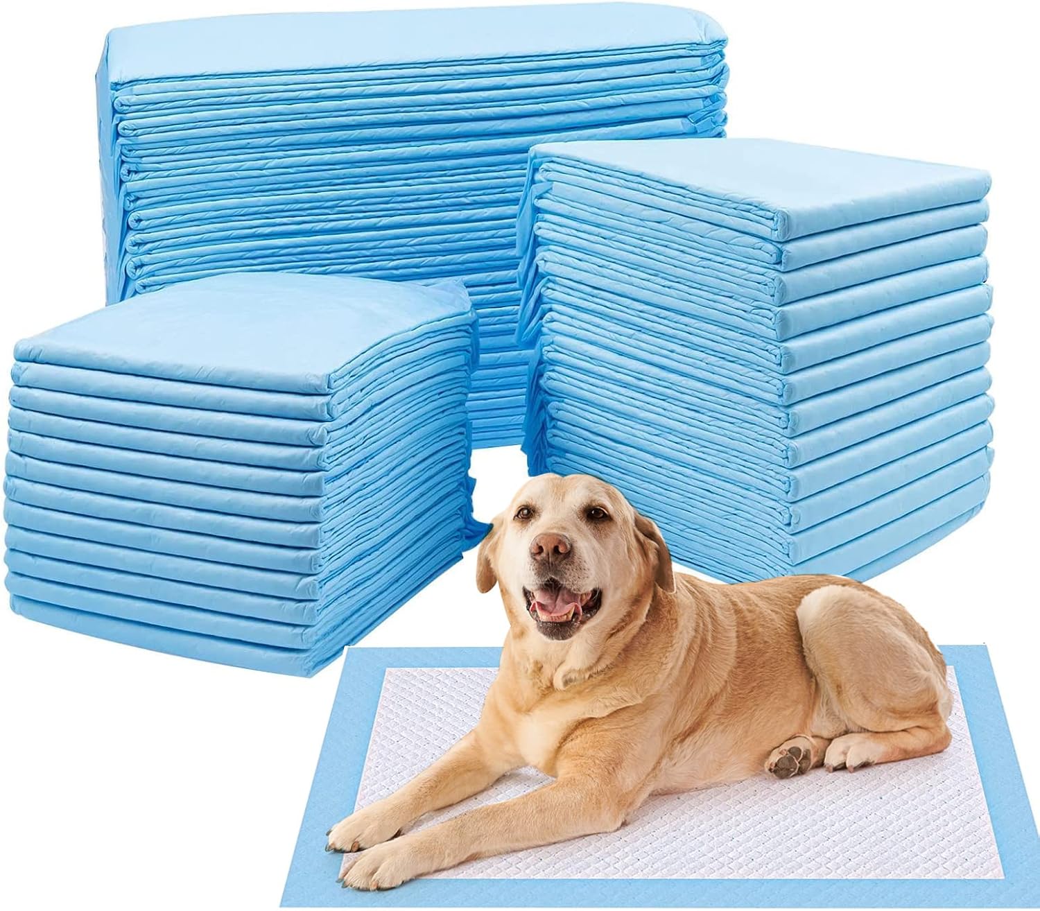 KisSealed 110 Pack Puppy Pee Pads,5Layer LeakProof Pet Potty Training