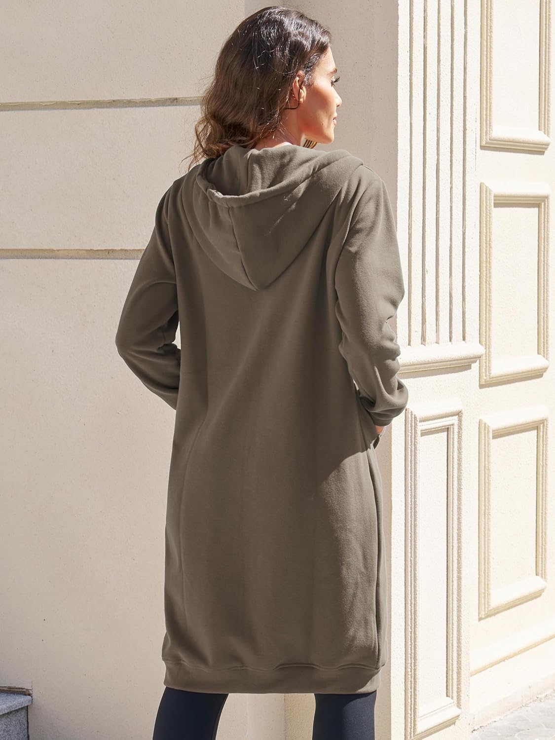 Ablanczoom Womens Long Zip Up Hoodies Comfortable Fleece Fashion Sweatshirts 2026 Casual Jackets with Pockets - Image 4