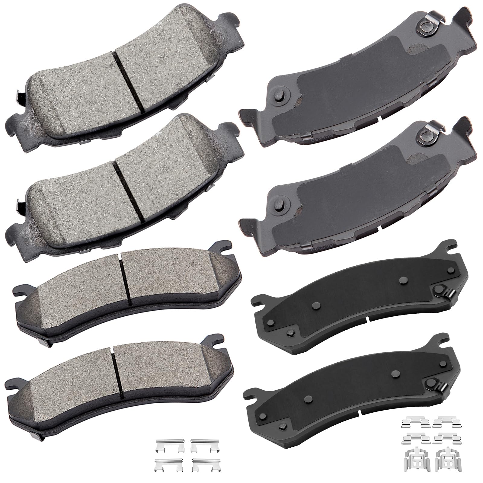 cciyu D785 D792 Brake Pads w/Hardware Front Rear Disc Brake Pad Set