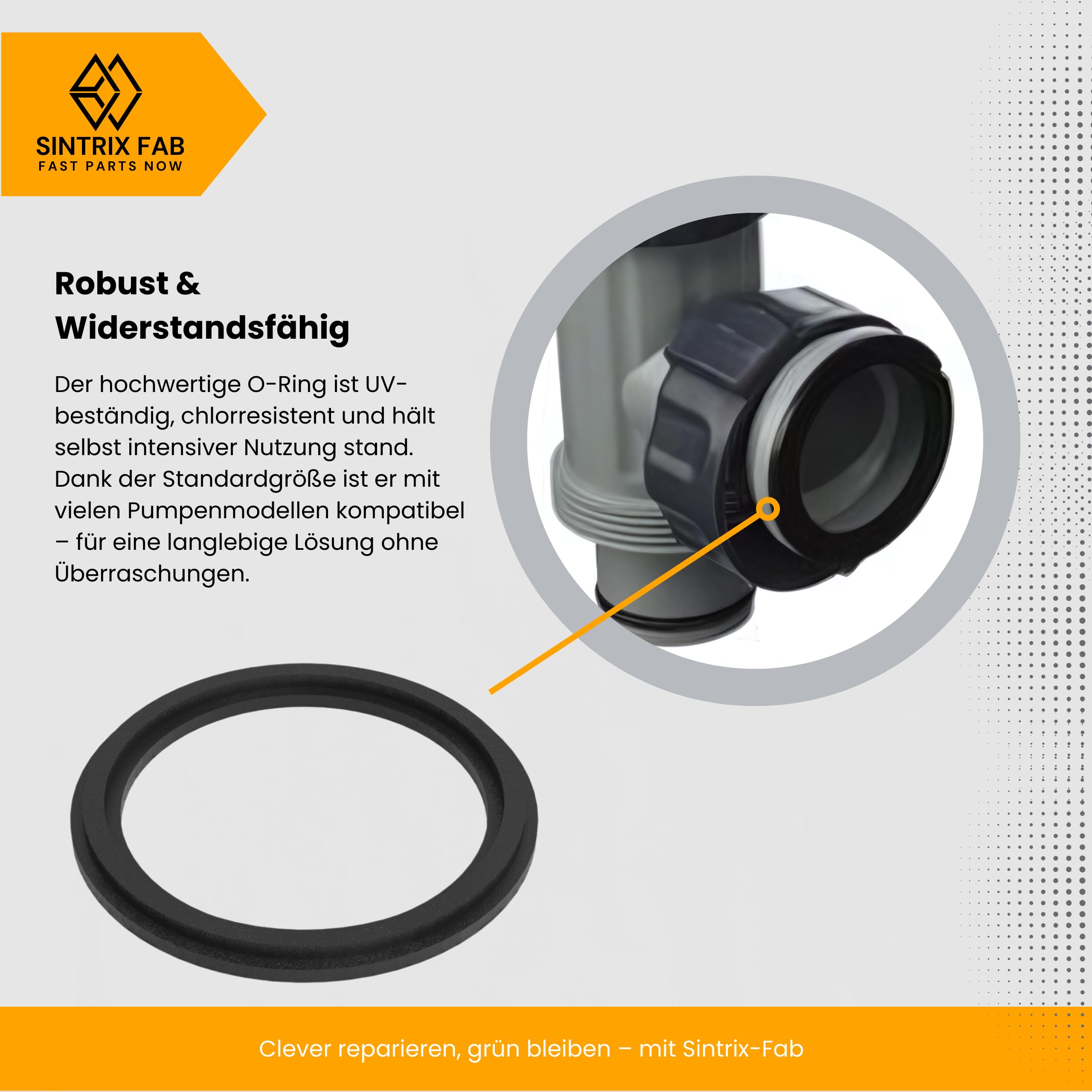 2 x uszczelka pompy basenowej – kompatybilna z pompą filtrującą Bestway & Intex P6029 – uszczelnienie o-ring do filtra piaskowego, pasuje do przyłącza 38 mm od 2017 r