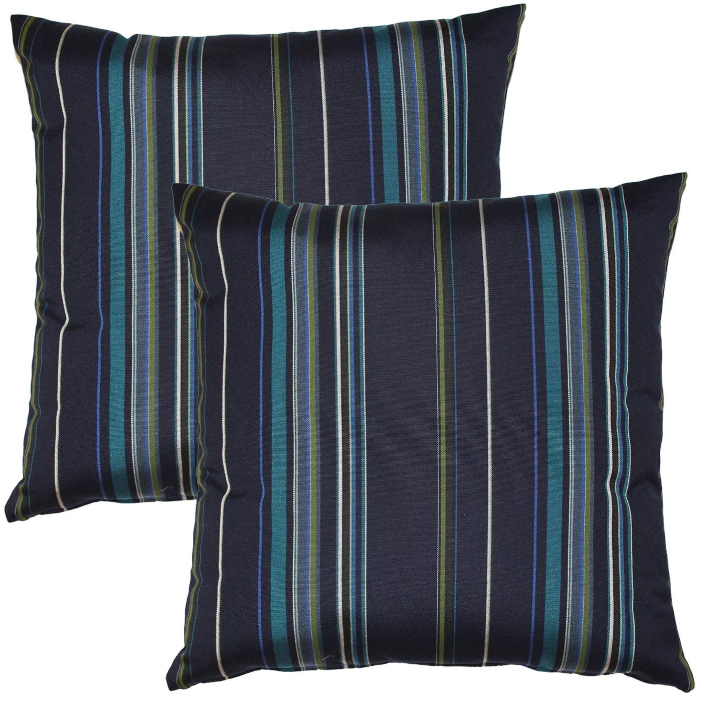 PILLOW DÉCOR Sunbrella Outdoor Pillow, Stanton Lagoon, 20