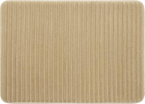 Miniatura 3 de Mohawk Home Augusta - Alfombra de baño de 20 x 30 pulgadas, color beige, lavable a máquina, antideslizante, alfombra de baño