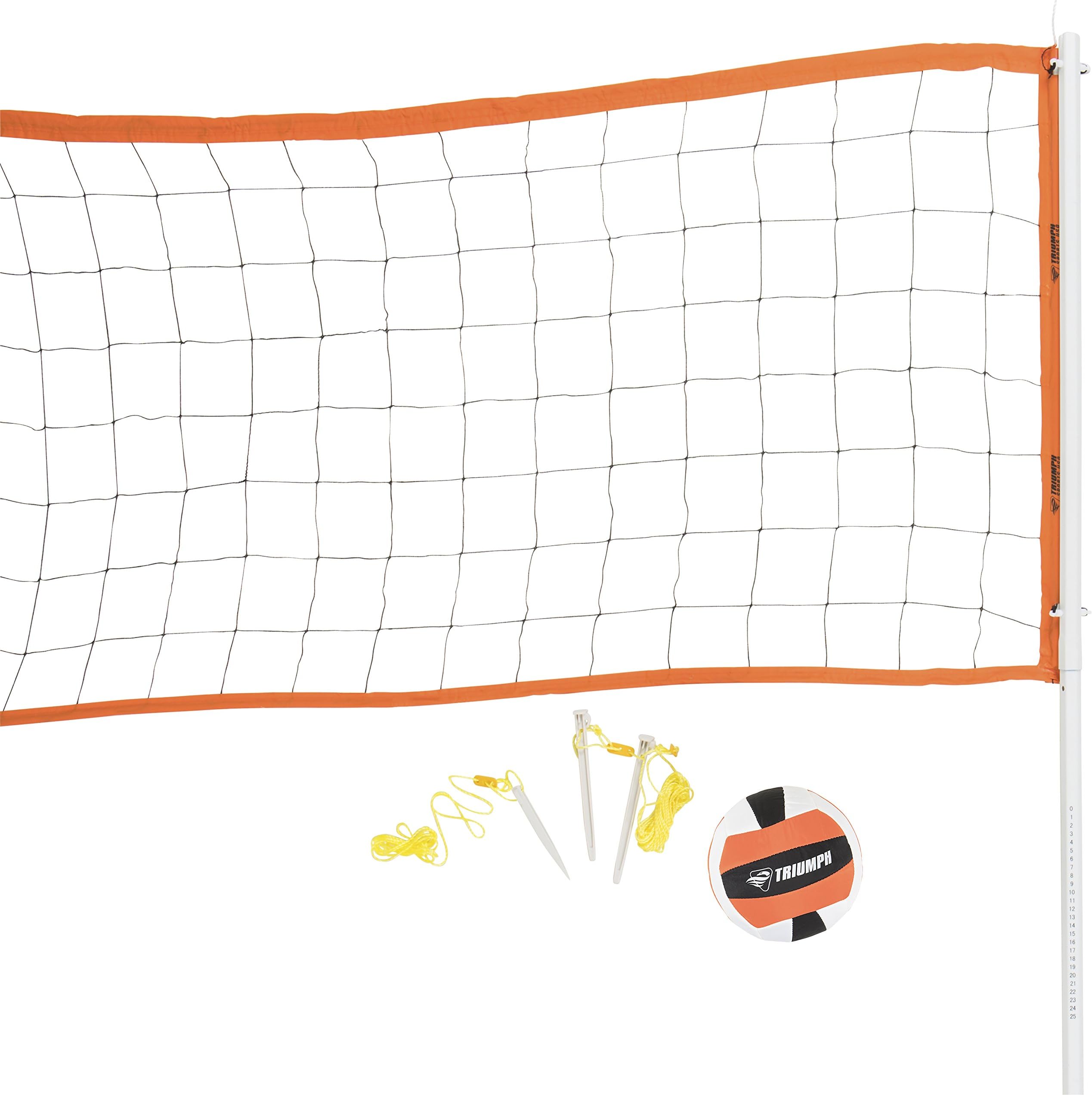 Triumph Advanced Volleyball Set Includes Official Size Volleyball, Carry Bag, and Inflating Pump and Needle