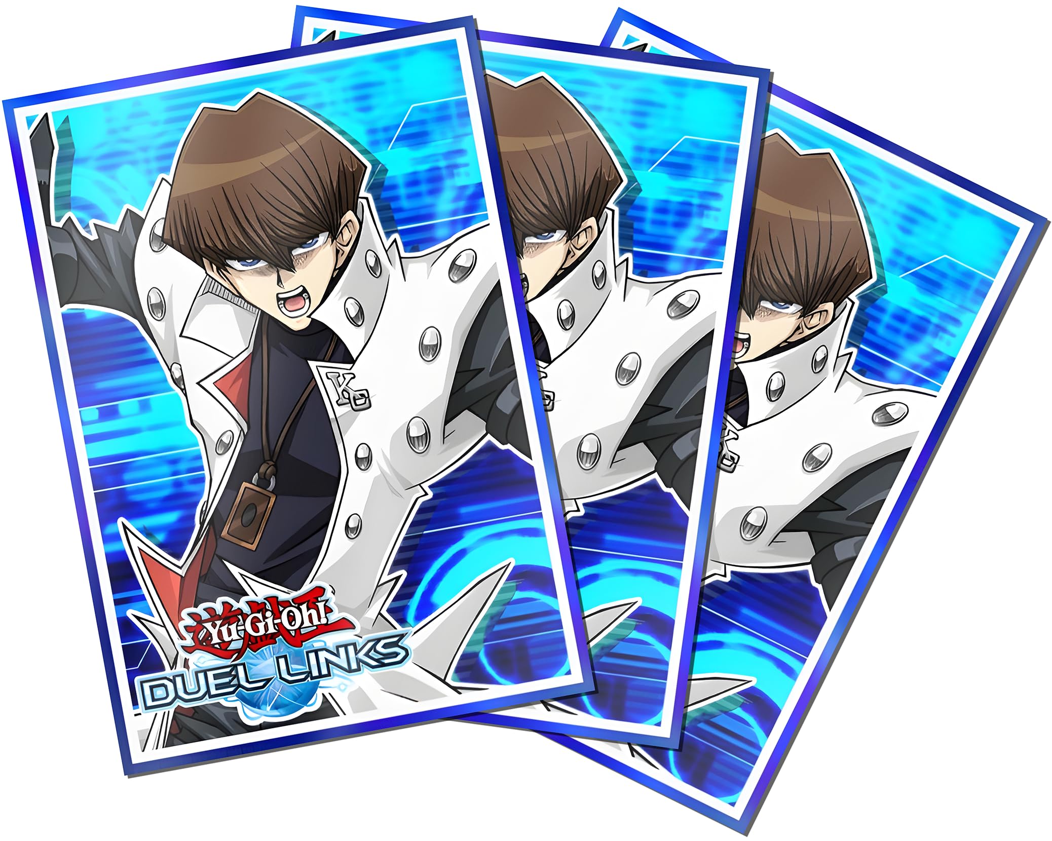JAW REX Yu-Gi-Oh! Duel Links Holographic Card Sleeves (Seto Kaiba)