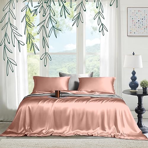 Vista 73 de Juego de sábanas de 4 piezas tamaño King - Cómodas sábanas transpirables y refrescantes - Sábanas de lujo para hotel - Bolsillos profundos de 16