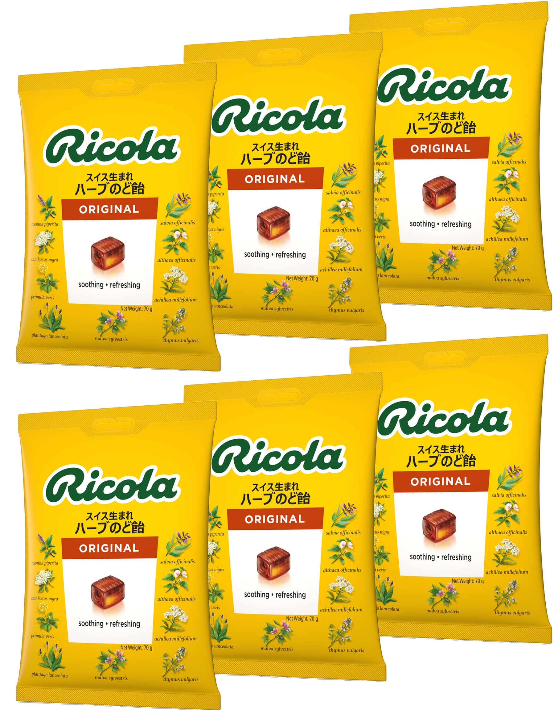 リコラ オリジナル ハーブキャンディ 70g×6個