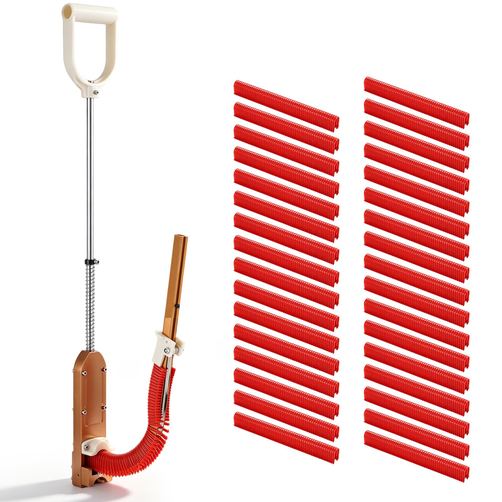 YUCHENGTECH Grapadora para Calefacción por Suelo Radiante | Grapadora para Tubos de Suelo Radiante con 1650 Grapas de 20 mm para Calefacción por Suelo Radiante