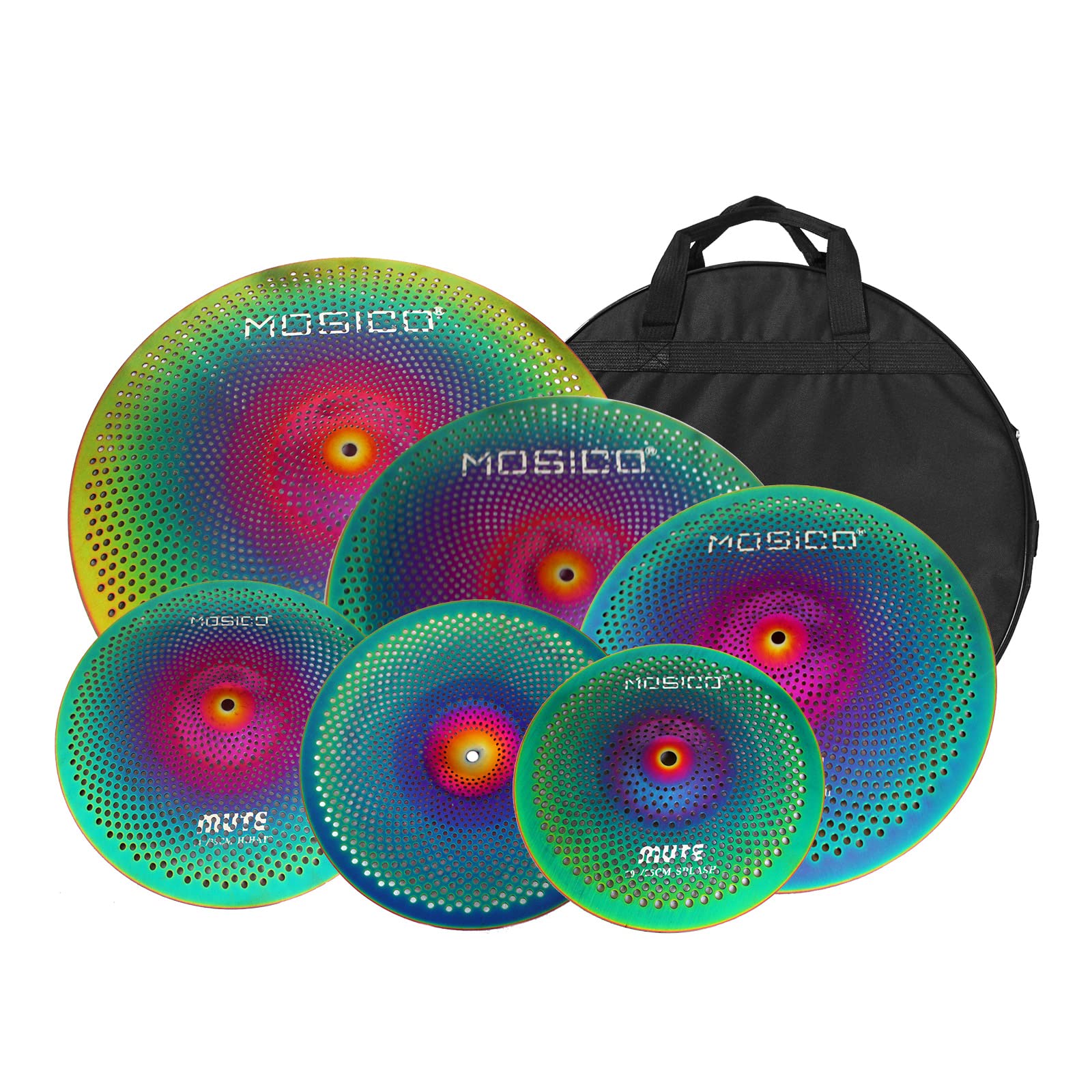 Amazon.com: Mute Cymbal Set Low Volume Cymbals for Drums Set 10