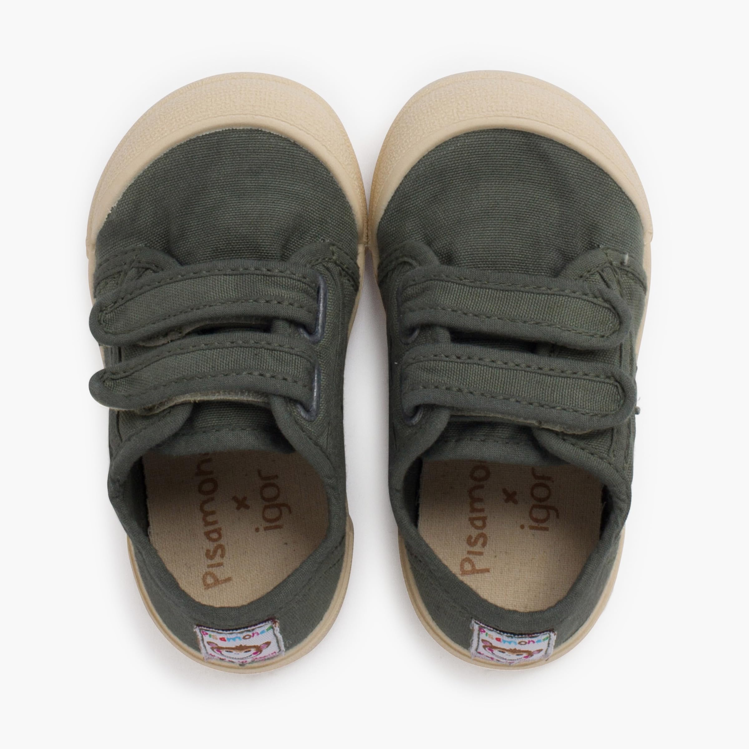 Pisamonas Zapatillas Puntera Barefoot Cierre Adherente Misurare 29 Colore Verde Muschio
