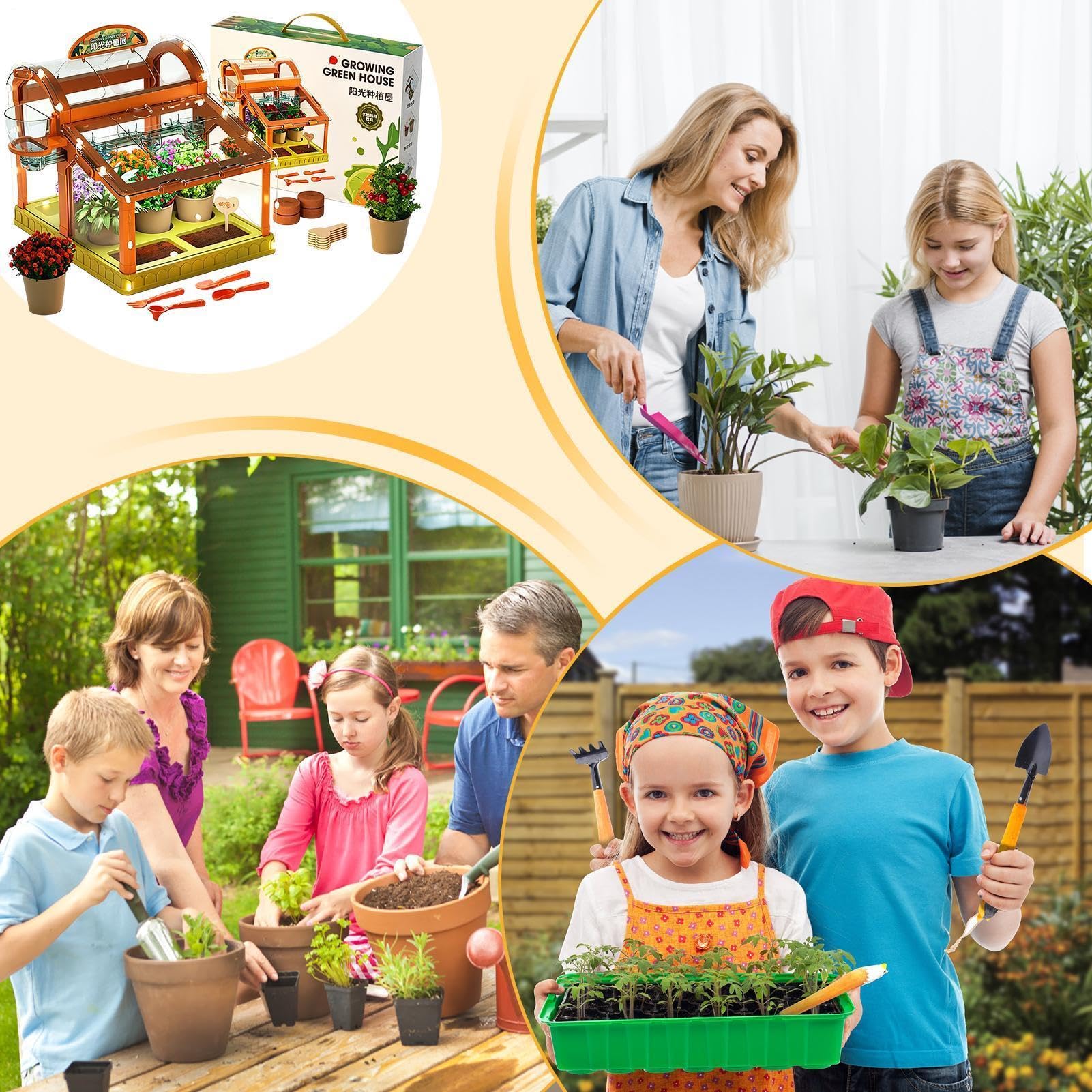 Kit Serra Per Bambini Per La Coltivazione Di Fiori Giocattolo Scientifico | Giocattolo Scientifico Educativo Di Giardinaggio Per Bambini Fiori Verdure Interno Esterno Bambini Ragazzi
