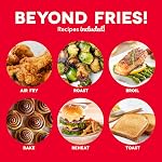 DASH Tasti-Crisp™ Ceramic Air Fryer Oven, 2.6 Qt., Cream – Compact Air Fryer for Healthier Food in Minutes, Ceramic Nonstick Surface, Ideal for Small Spaces - Auto Shut Off, Digital, 1000-Watt