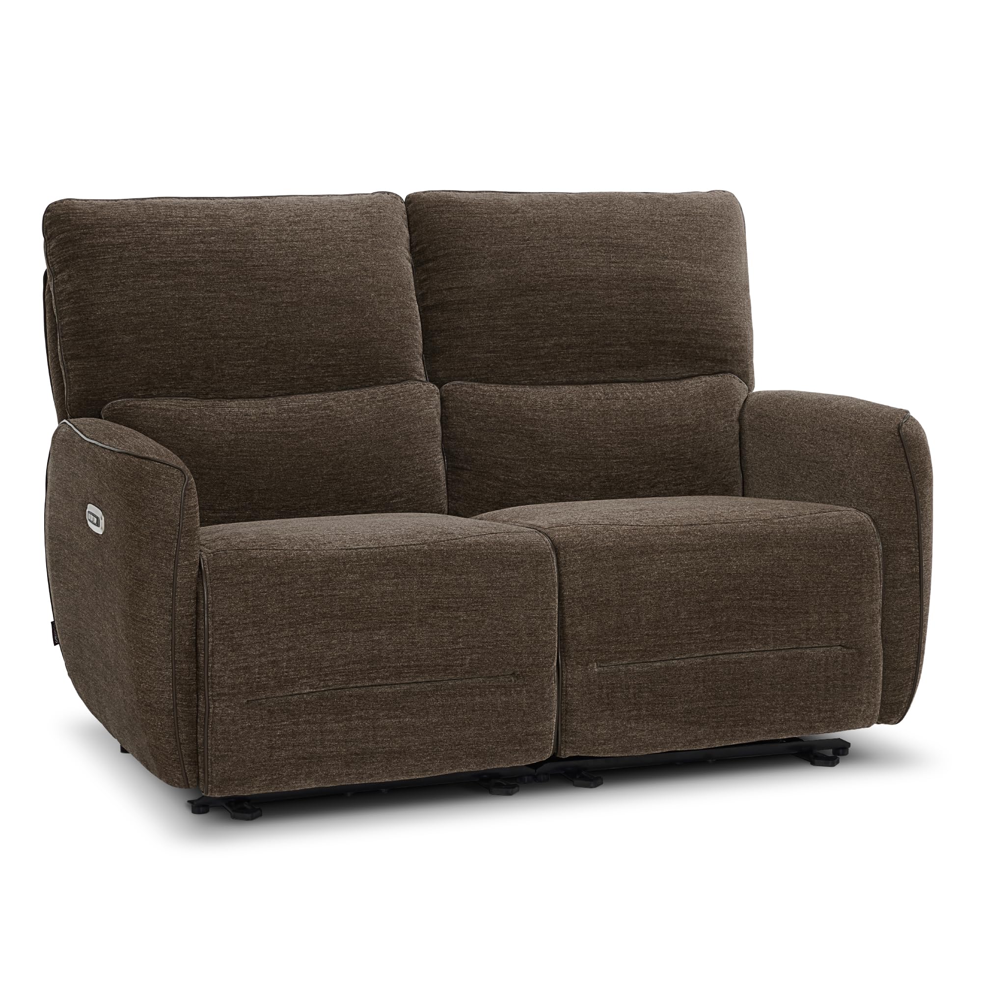 MCombo 60" Wall Hugger Power Loveseat Recliner Sofa with Adjustable Headrest, RV Reclining Loveseat with USB and Type C Charge Ports for Living Room