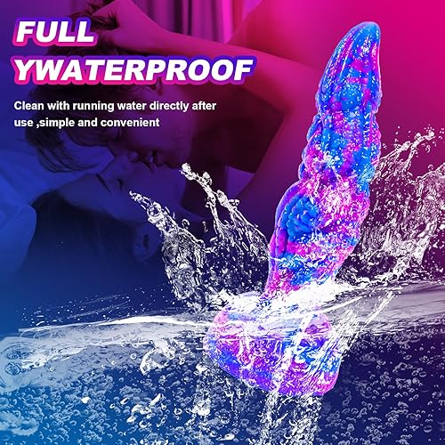 Miniatura 6 de Consolador de nudo de dragón de monstruo de fantasía, consolador de perro lobo grande y largo de 8 pulgadas, juguetes sexuales para hombres,