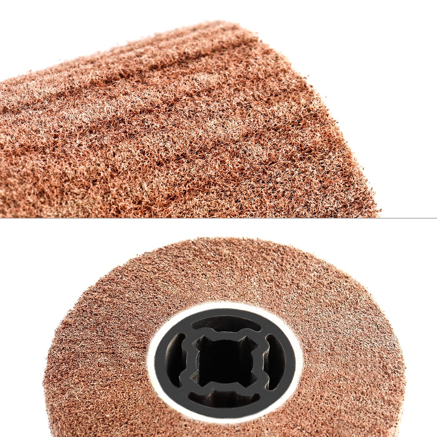 QWORK 320 Grit Flap Wheels - Stainless Steel Polishing -5