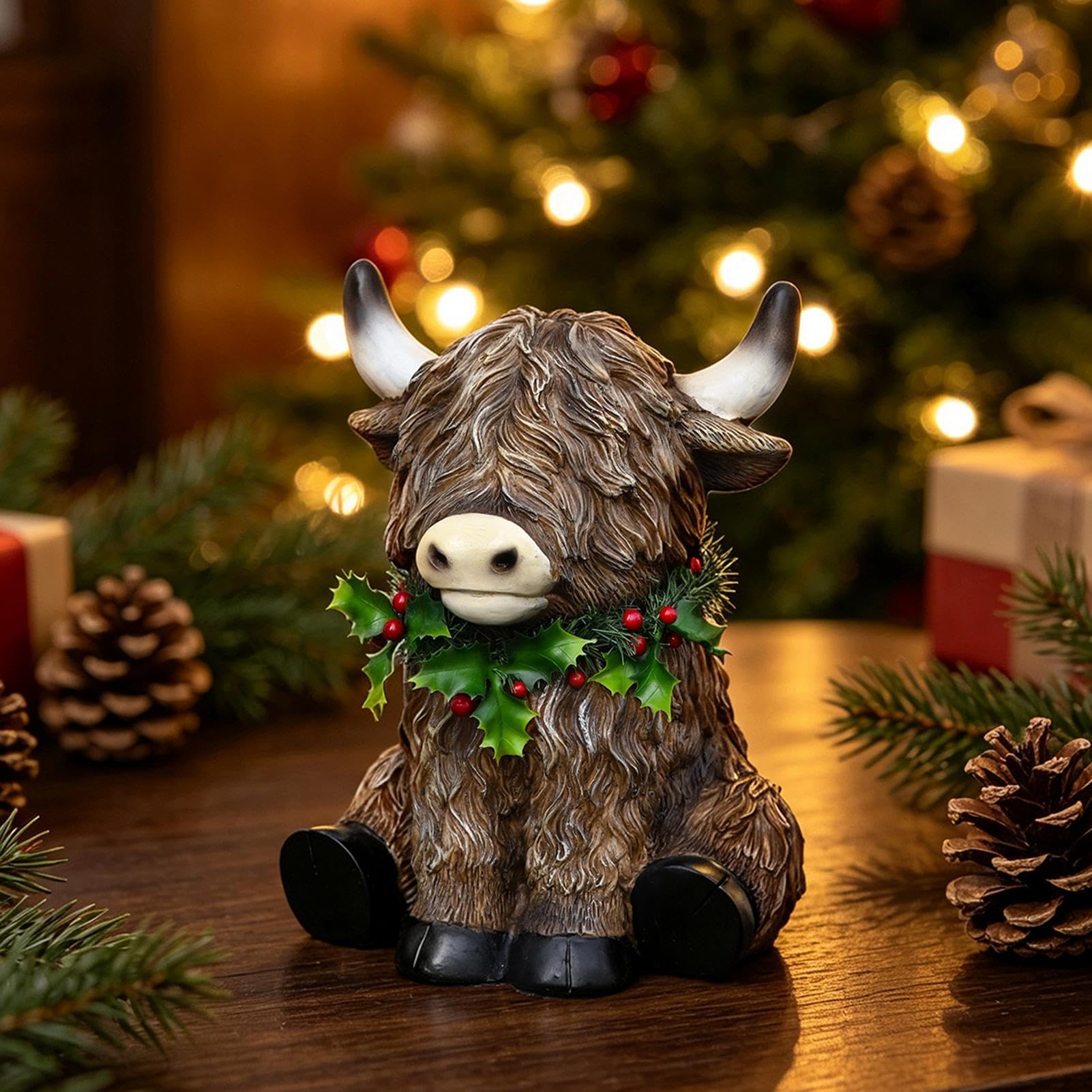 Estatua de navideño Resina Figura Animal de Granja