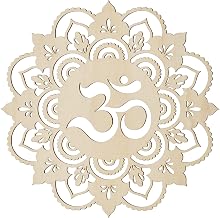 Fourth Level MFG 12" Sacred Om, Sacred Geometry Wood Wall Art, Sacred Sound Symbol, Mandala, Zen Home Decoration for Yoga and Meditation, Good Chakra Energy Spiritual Altar Decor