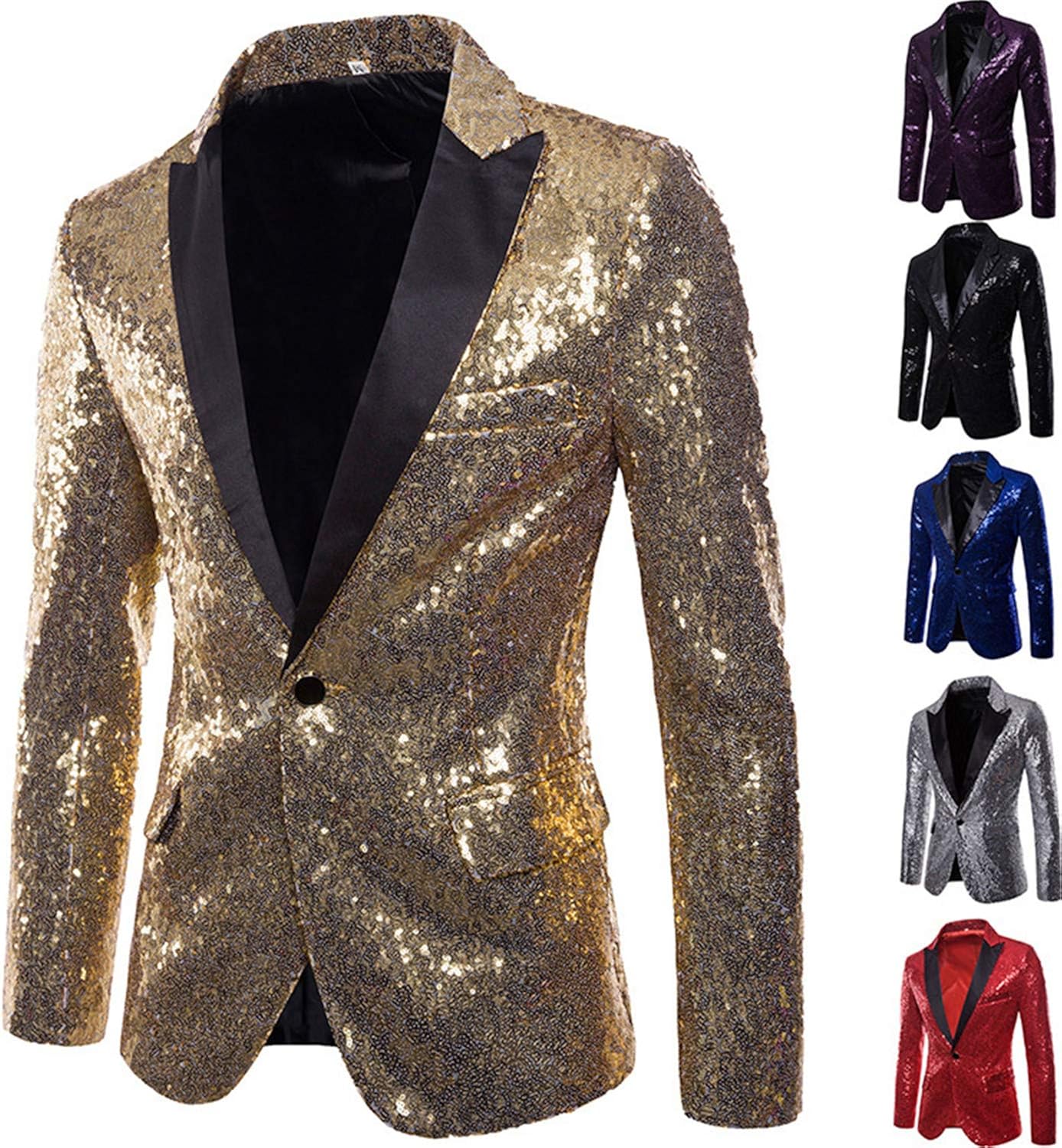 Chaqueta lentejuelas dorada Clearance