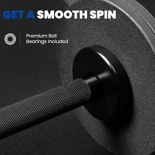 Miniatura 5 de LIONSCOOL 16"Loadable Dumbbells Pairs, Olympic Dumbbell BarHandle for Strength Training, Compatible with 2 Standard Plates