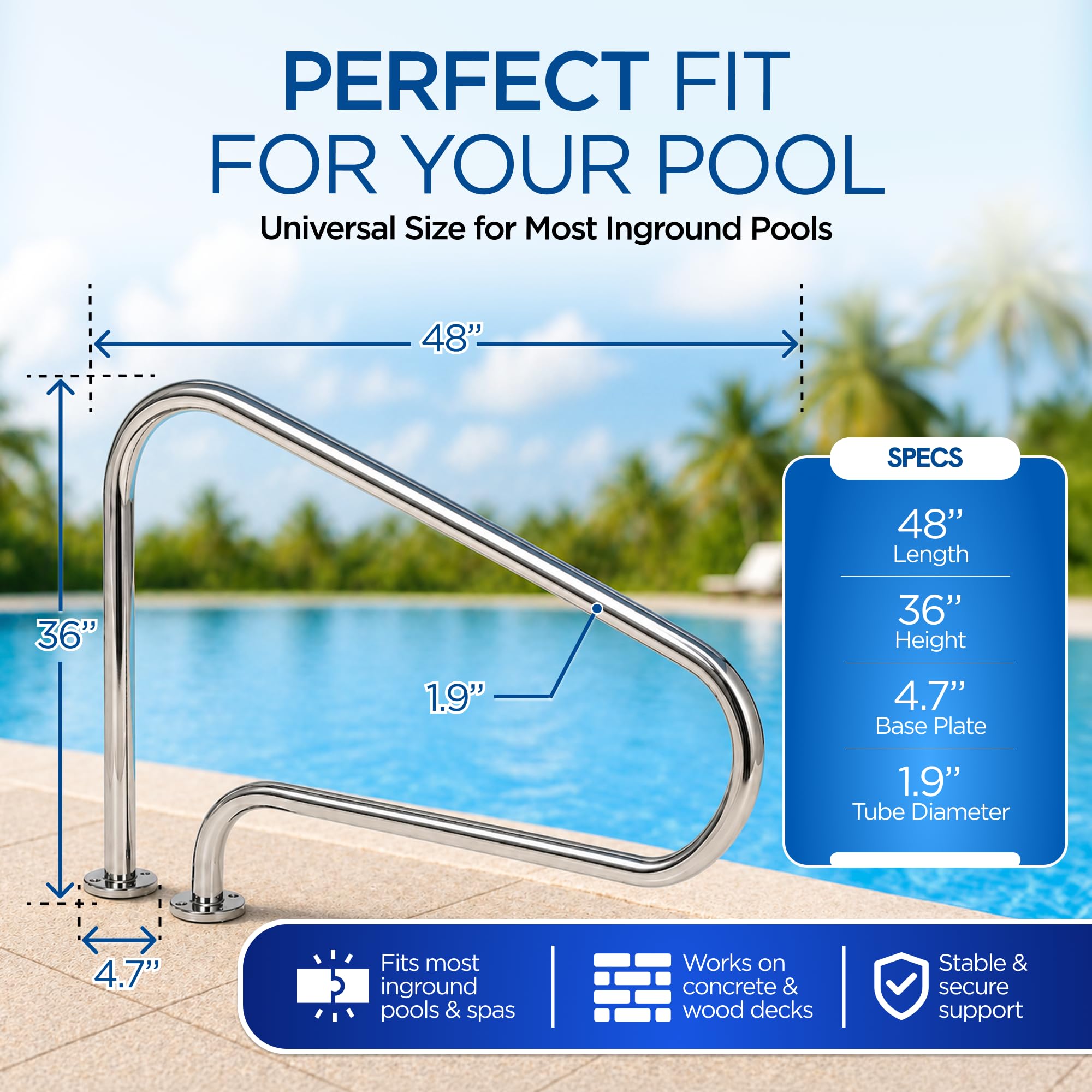 Pool P Rails Snapklik.com : FibroPool Swimming Pool Hand Rail