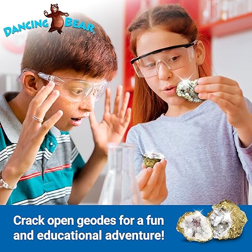 Miniatura 3 de DANCING BEAR 25 rompen tus propias geodas, 90% huecas, (grandes de 1.75 a 2.5 pulgadas) Abre y descubre increíbles cristales sorpresa en el