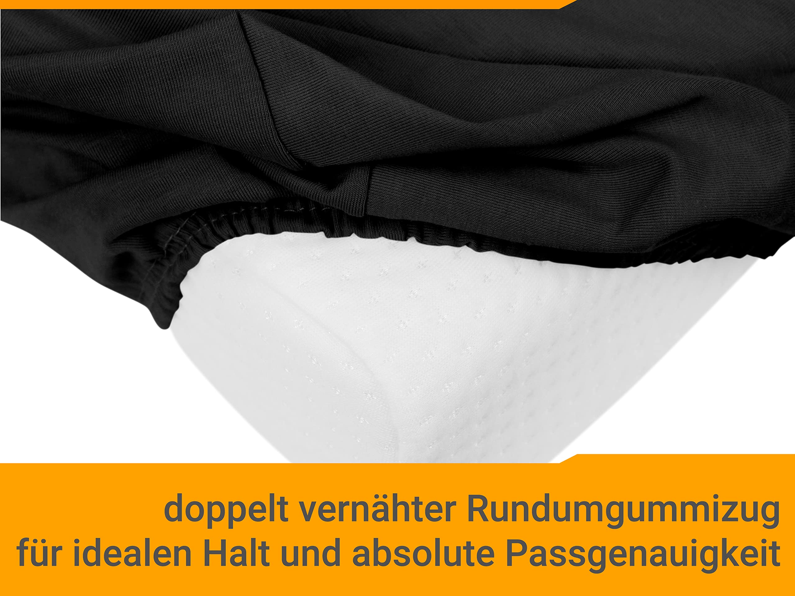 npluseins Zestaw 2 poszewek na poduszki pod kark, poduszka zdrowotna, rozmiar S, 30-35 x 45-50 cm, kolor czarny