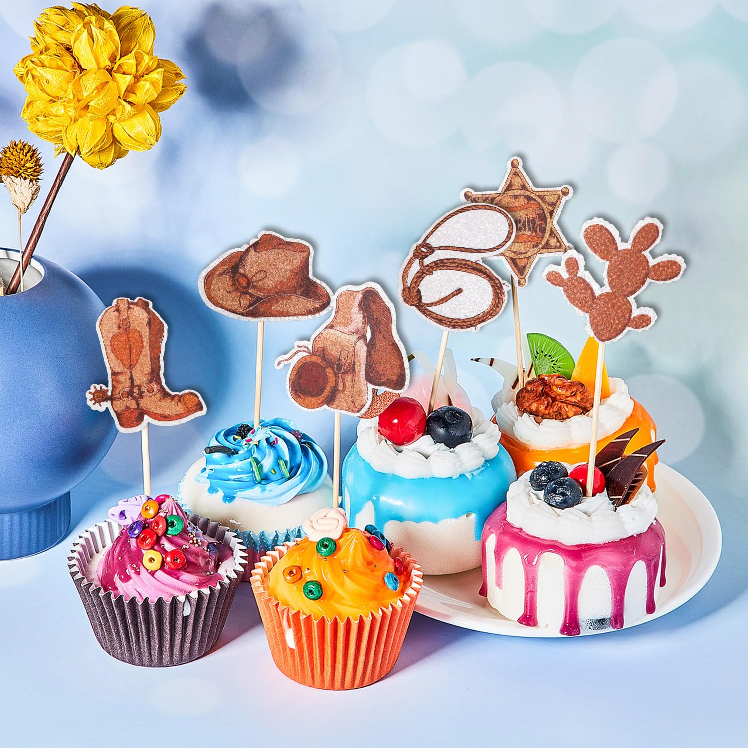 Bannière Joyeux Anniversaire Western Cowgirl 3 M - Déco Fête Fille, Thème Cowboy Rose, Carte Incluse - 2