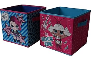 Idea Nuova LOL Surprise 2-Pack Durable Bedding Storage Organizers