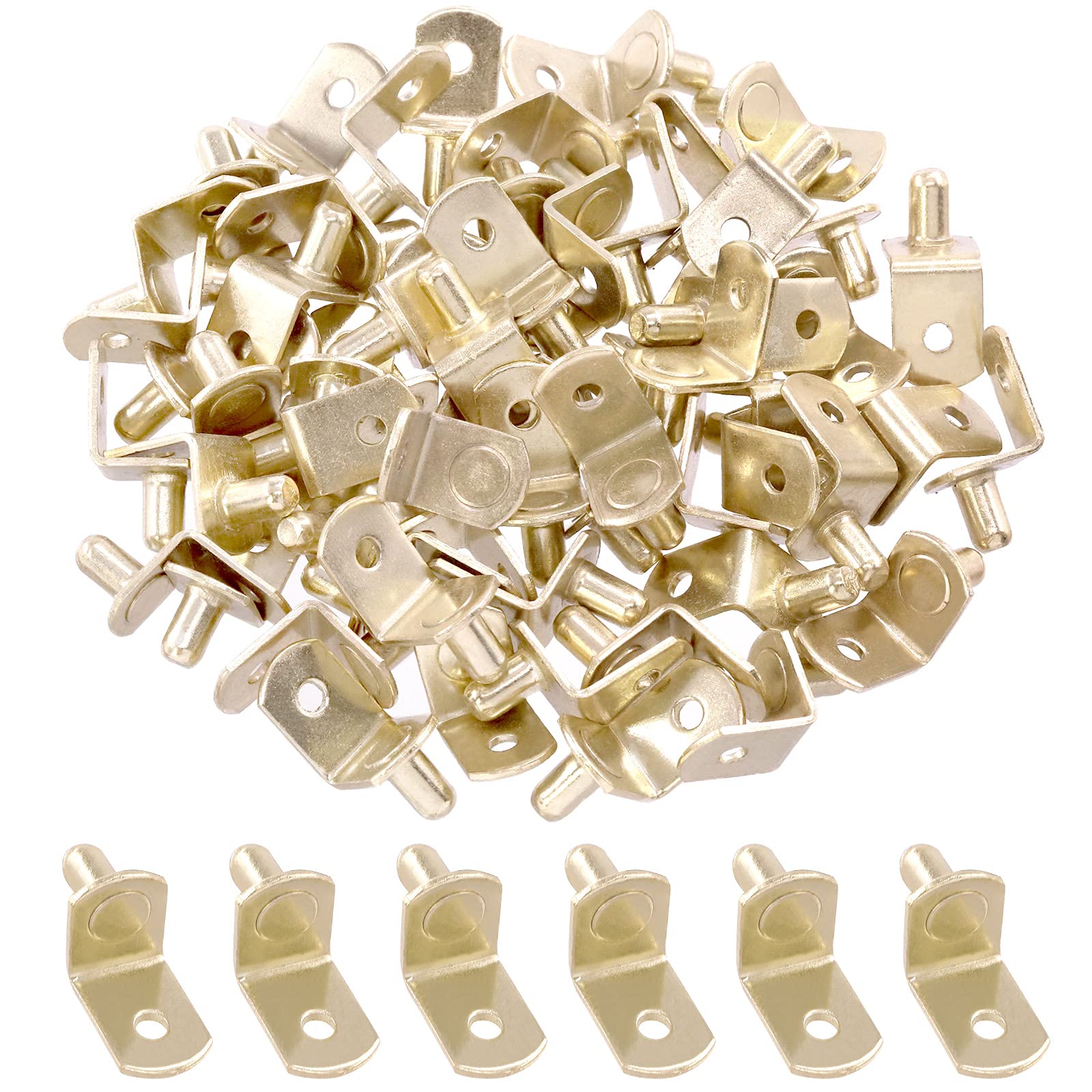 L-Shelf Support Pegs - 60 Pack Black Steel -8