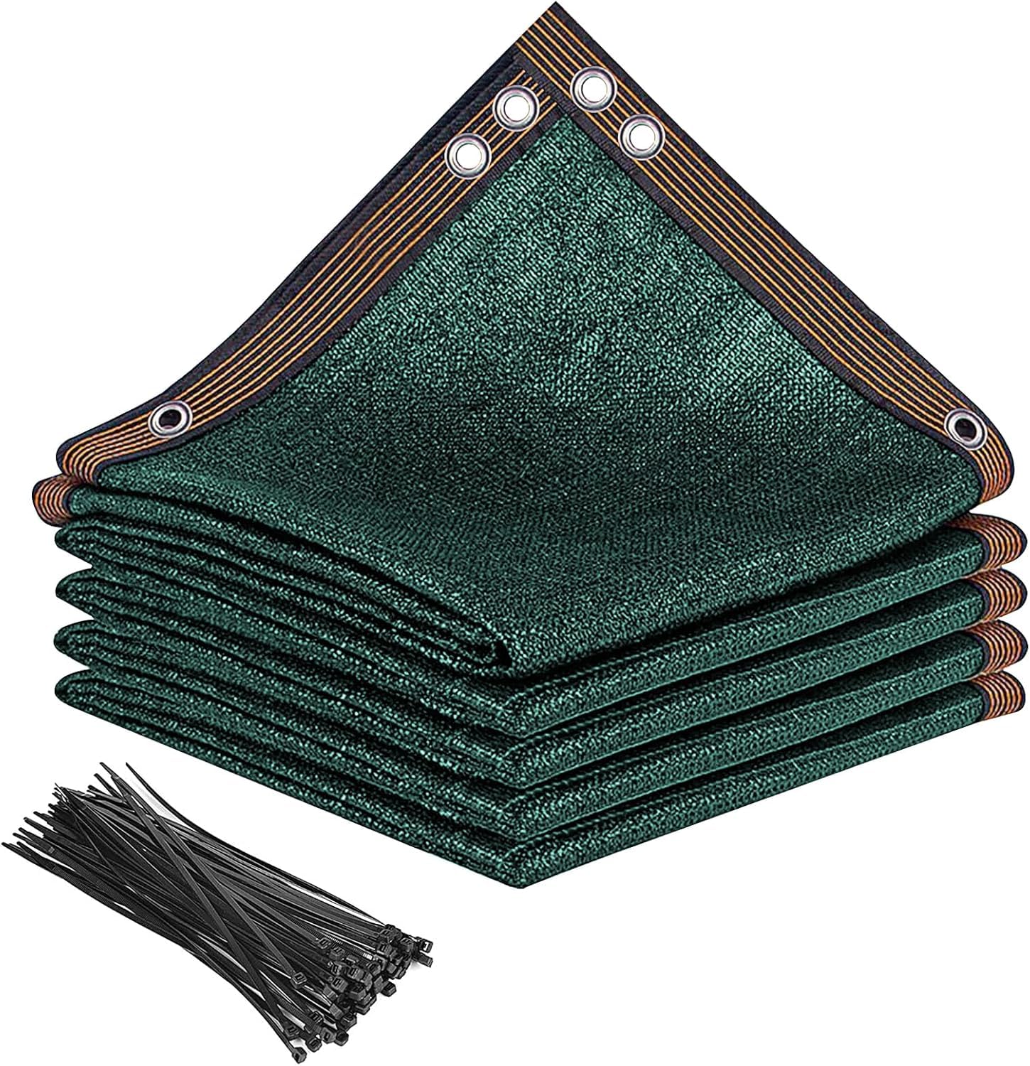 Malloom Grün Sichtschutz Zaunblende, 1,8m x 15m Zaunblende150 g/m² Schattiernetz Tennisblende, Windschutz UV-resistent Reißfest, mit Löcher und Kabelbinder für Garten, Balkon, Terrasse, Veranda