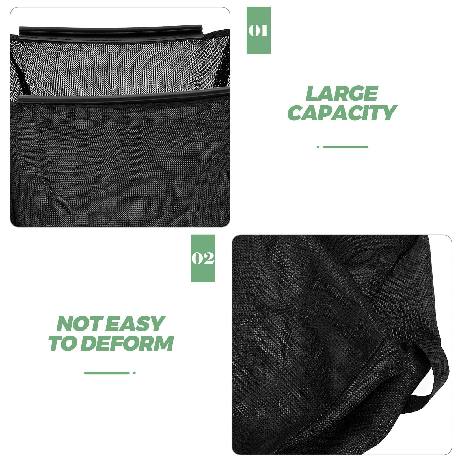 VOSAREA Paquet de Ramassage à Feuilles Compatible Hrj216 Noir en Nylon Solide et Multifonction pour Tondeuse à Gazon pour Entretien Pratique Jardin