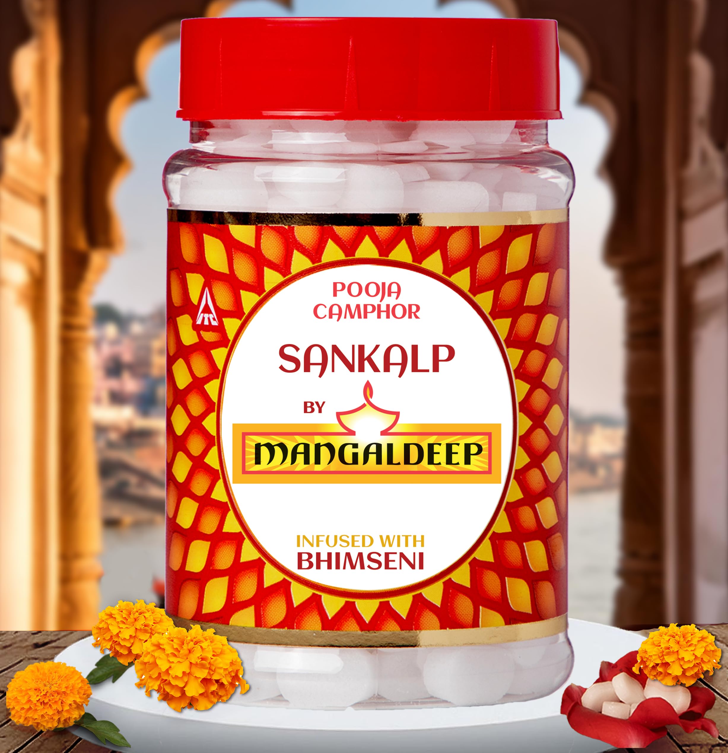 Mangaldeep Sankalp Pooja Camphor – Infused with Bhimseni (100 g)-image-8