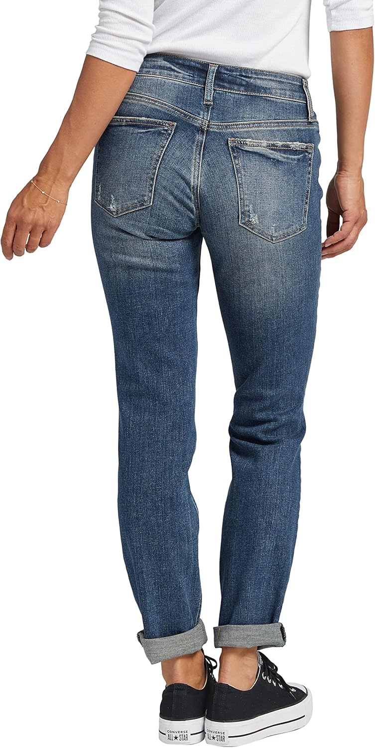 Silver Jeans-Womens Sam Relaxed Boyfriend Fit Jean