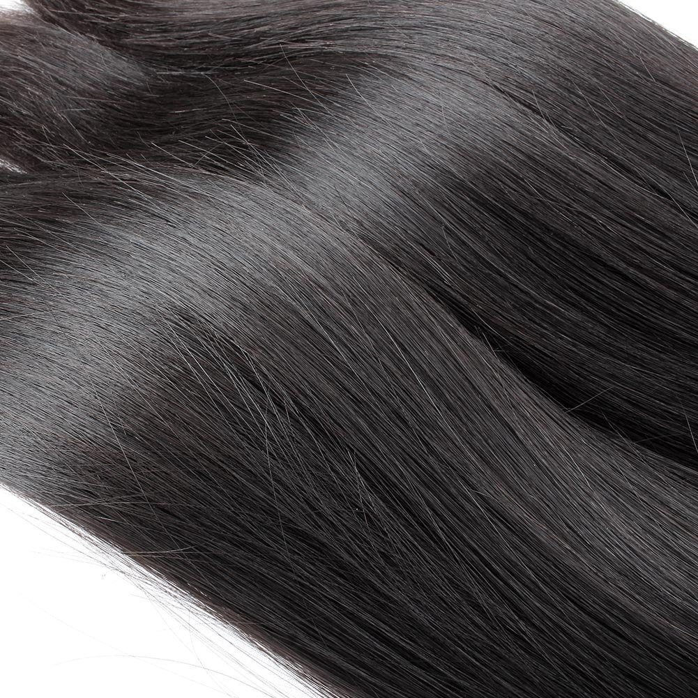 Remy Brazilian Virgin Hair Bundles Silk Straight Human Hair Weave 3 Bundles Hair Weft Extension Natural Color 28"30"32"