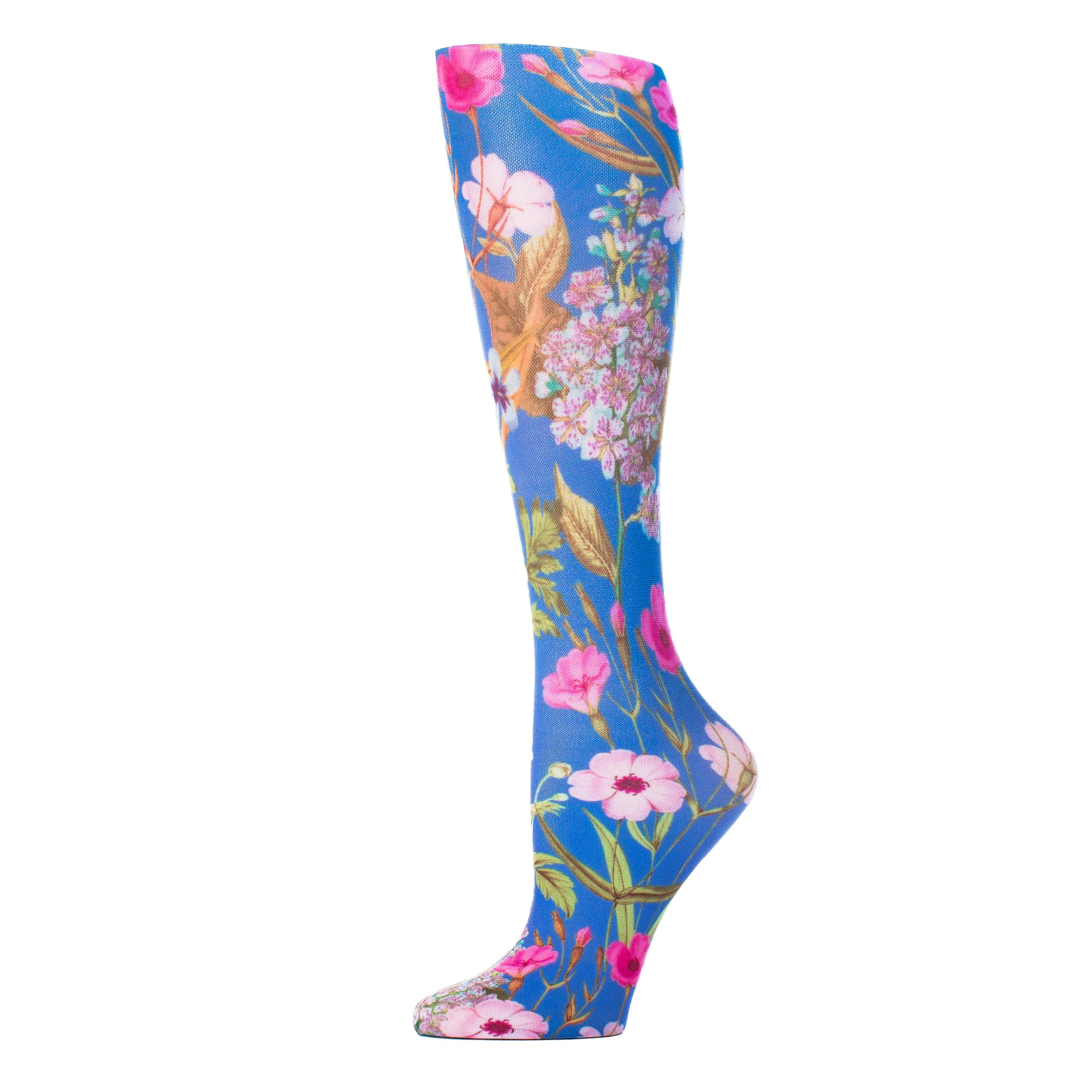 Celeste Stein Compression Socks, Blue Morona, 8-15 mmHg Regular Calf