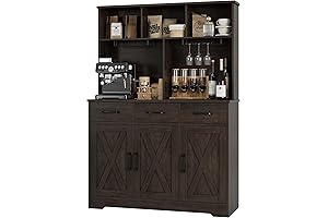 Hostack Wood Hutch: Modern Farmhouse Charm for Your Home